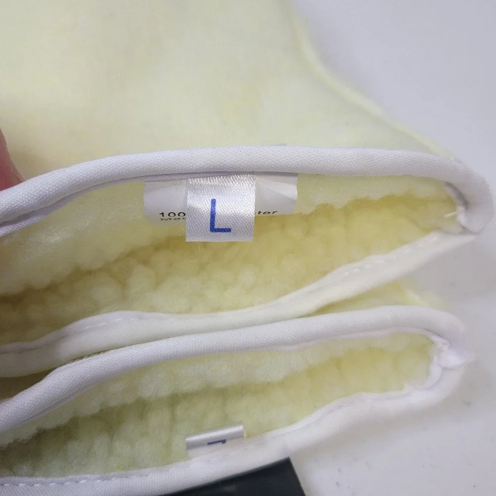 Hand Armor LN66-L Yellow Knit Mitten‎ Chopper Liner Gloves Sherpa Large - Picture 10 of 10